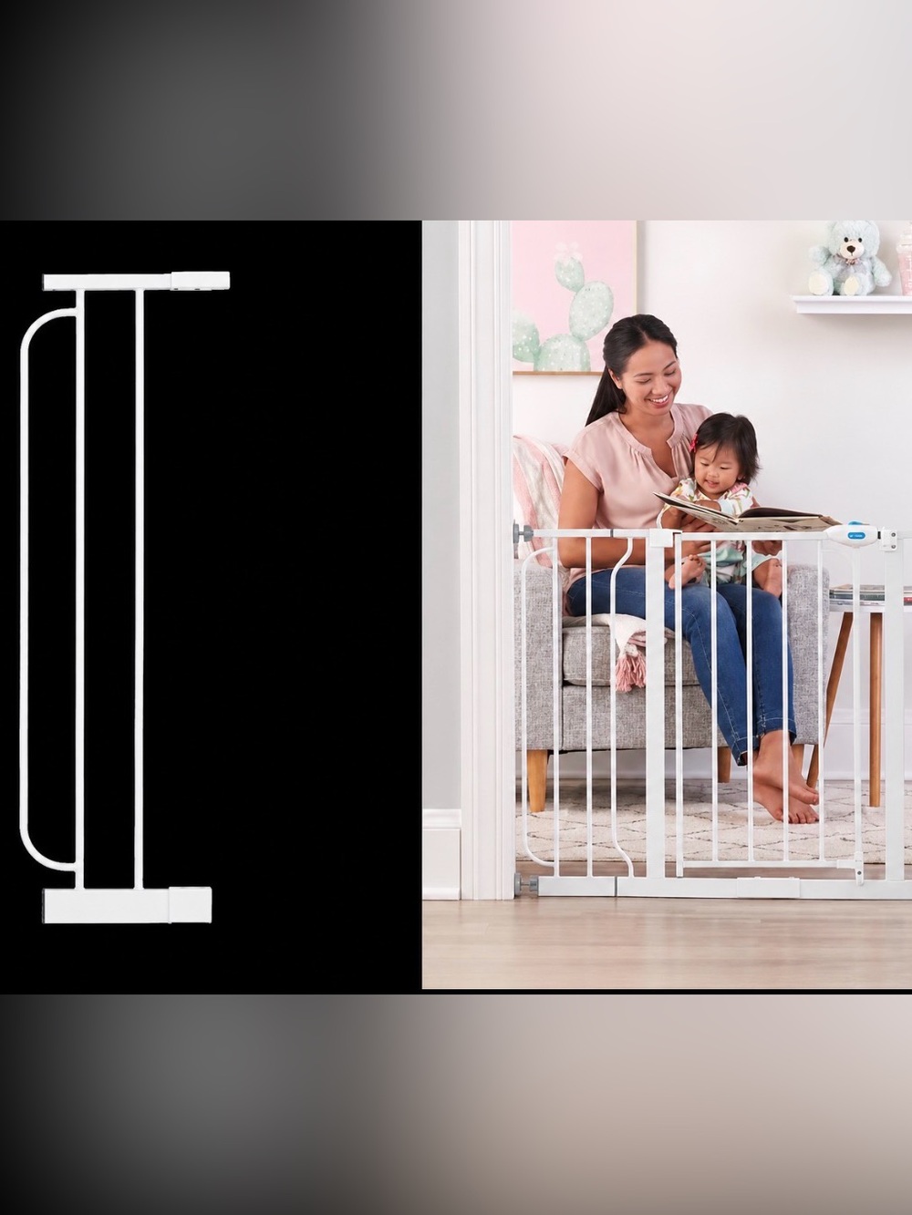 Gate extension for Regalo 30” metal gate 6” piece / wide Safety Gate
